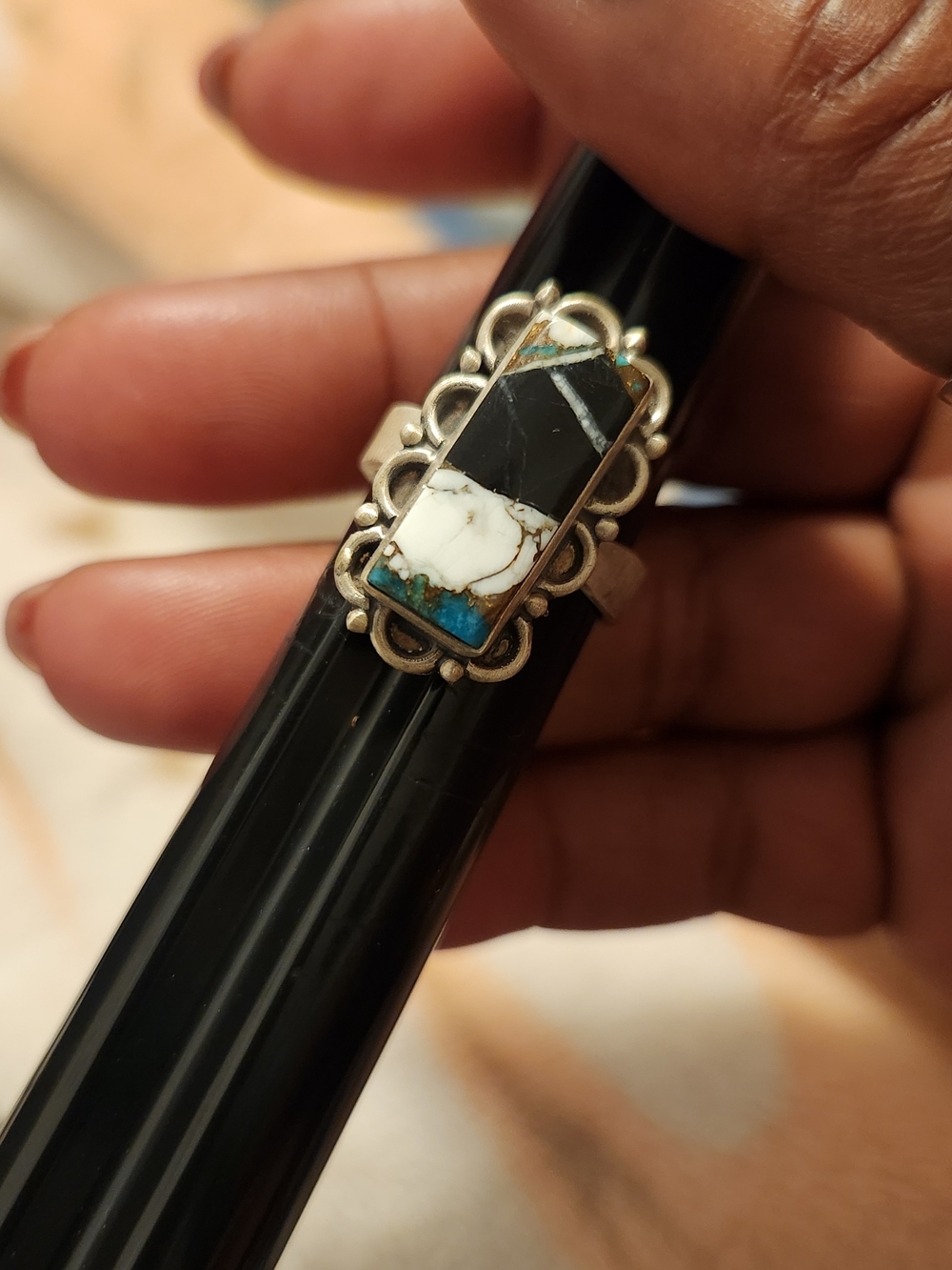 White Buffalo Turquiose Size 7